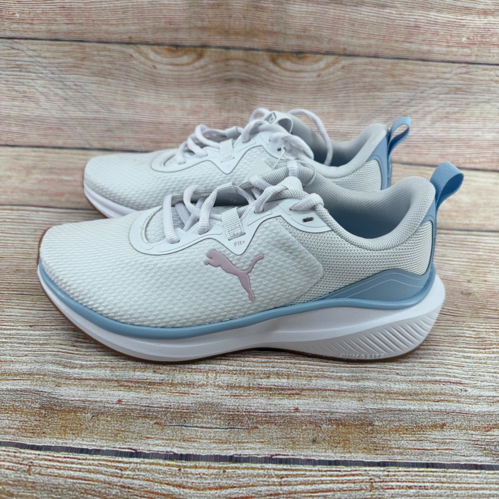Puma Skyrocket Womens Running Shoes White Blue Pink Sneakers 1888601 Size 6 NEW - Picture 2 of 8